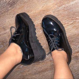 Black Platform Sneakers